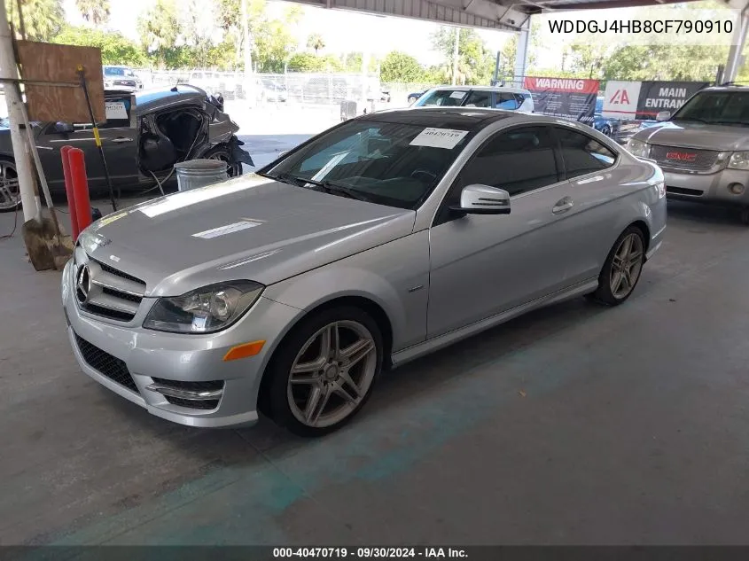 2012 Mercedes-Benz C 250 VIN: WDDGJ4HB8CF790910 Lot: 40470719