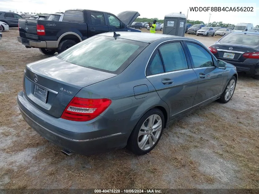 2012 Mercedes-Benz C 300 4Matic VIN: WDDGF8BB4CA656202 Lot: 40475228