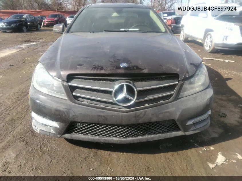 2012 Mercedes-Benz C 350 Sport 4Matic VIN: WDDGJ8JB4CF897924 Lot: 40515100