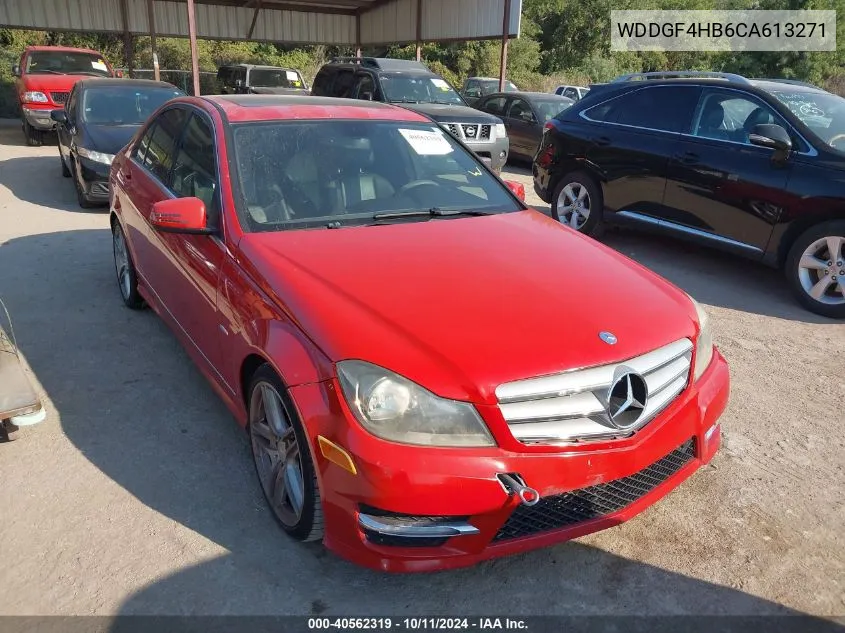 2012 Mercedes-Benz C 250 Luxury/Sport VIN: WDDGF4HB6CA613271 Lot: 40562319