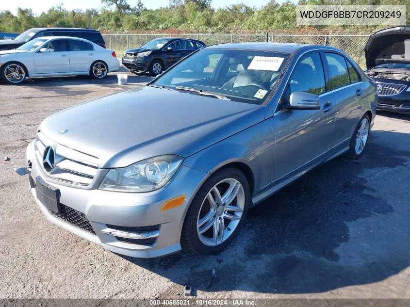 2012 Mercedes-Benz C 300 Luxury 4Matic/Sport 4Matic VIN: WDDGF8BB7CR209249 Lot: 40585021