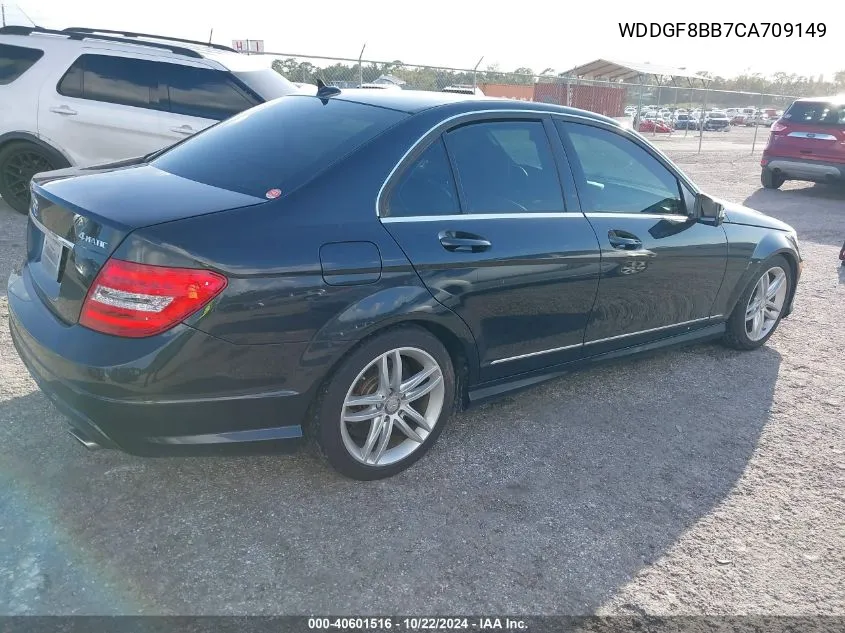 2012 Mercedes-Benz C 300 Luxury 4Matic/Sport 4Matic VIN: WDDGF8BB7CA709149 Lot: 40601516