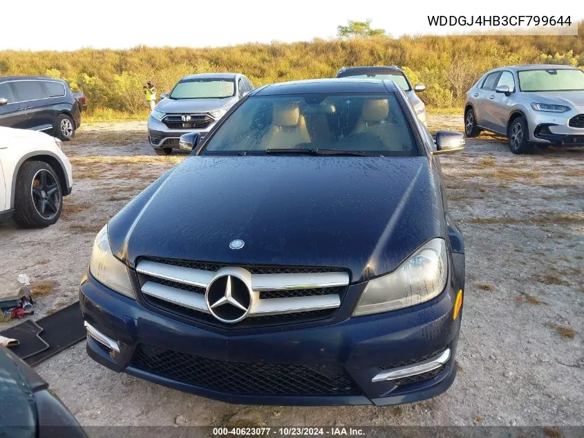 2012 Mercedes-Benz C 250 VIN: WDDGJ4HB3CF799644 Lot: 40623077