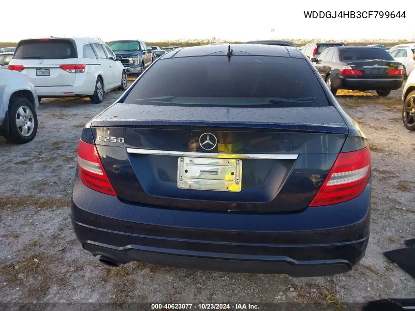 2012 Mercedes-Benz C 250 VIN: WDDGJ4HB3CF799644 Lot: 40623077