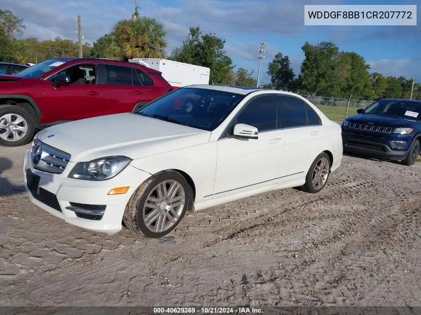 2012 Mercedes-Benz C 300 4Matic VIN: WDDGF8BB1CR207772 Lot: 40629369