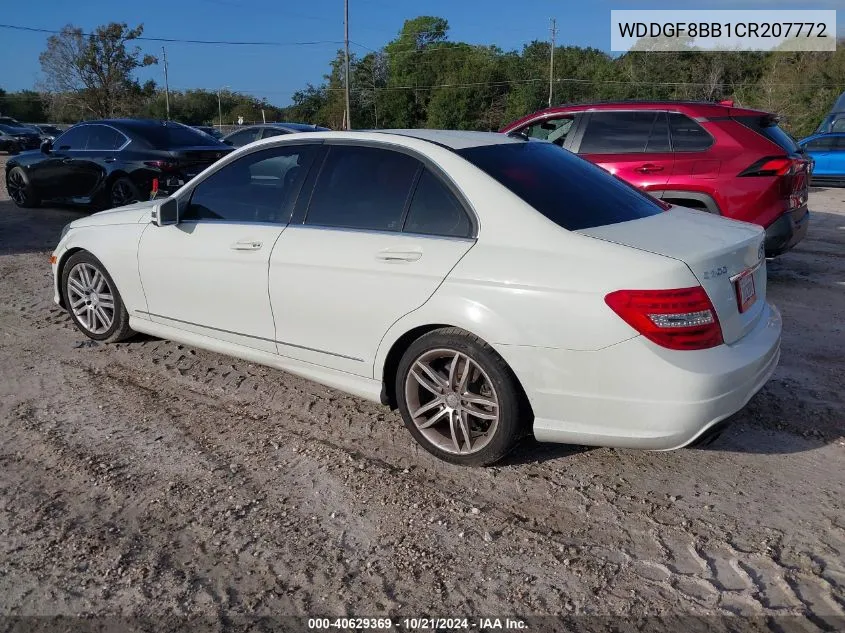 2012 Mercedes-Benz C 300 4Matic VIN: WDDGF8BB1CR207772 Lot: 40629369