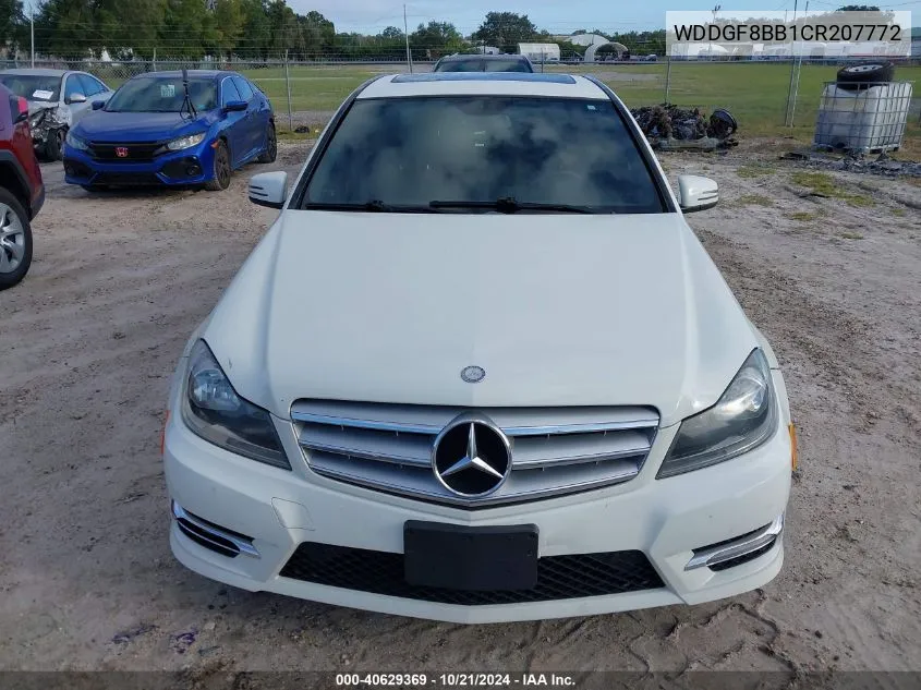 2012 Mercedes-Benz C 300 4Matic VIN: WDDGF8BB1CR207772 Lot: 40629369