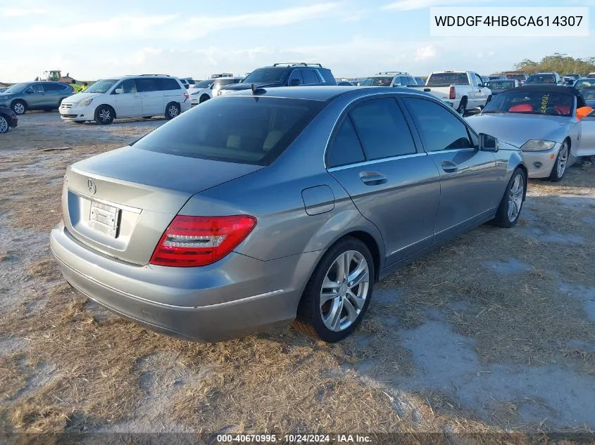 2012 Mercedes-Benz C 250 Luxury/Sport VIN: WDDGF4HB6CA614307 Lot: 40670995