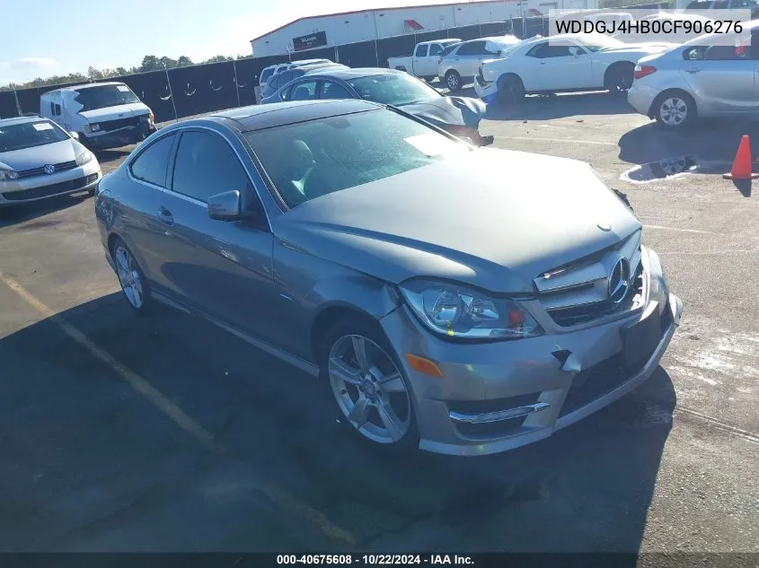 2012 Mercedes-Benz C 250 VIN: WDDGJ4HB0CF906276 Lot: 40675608