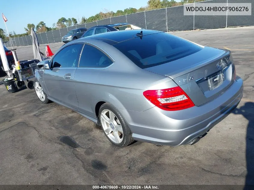 2012 Mercedes-Benz C 250 VIN: WDDGJ4HB0CF906276 Lot: 40675608