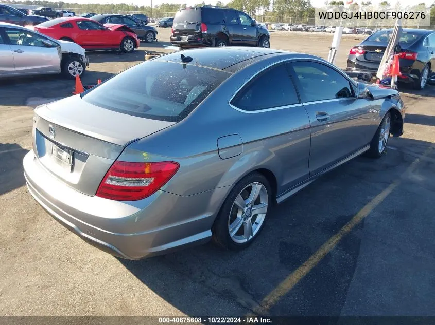 2012 Mercedes-Benz C 250 VIN: WDDGJ4HB0CF906276 Lot: 40675608