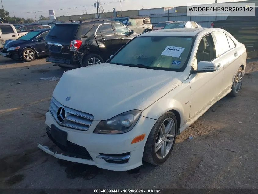 2012 Mercedes-Benz C 250 Luxury/Sport VIN: WDDGF4HB9CR202142 Lot: 40698447