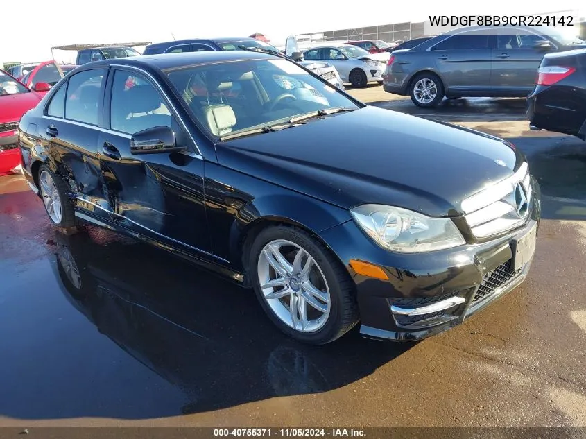 2012 Mercedes-Benz C 300 Luxury 4Matic/Sport 4Matic VIN: WDDGF8BB9CR224142 Lot: 40755371