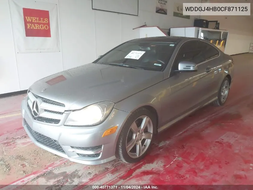 2012 Mercedes-Benz C 250 VIN: WDDGJ4HB0CF871125 Lot: 40771371