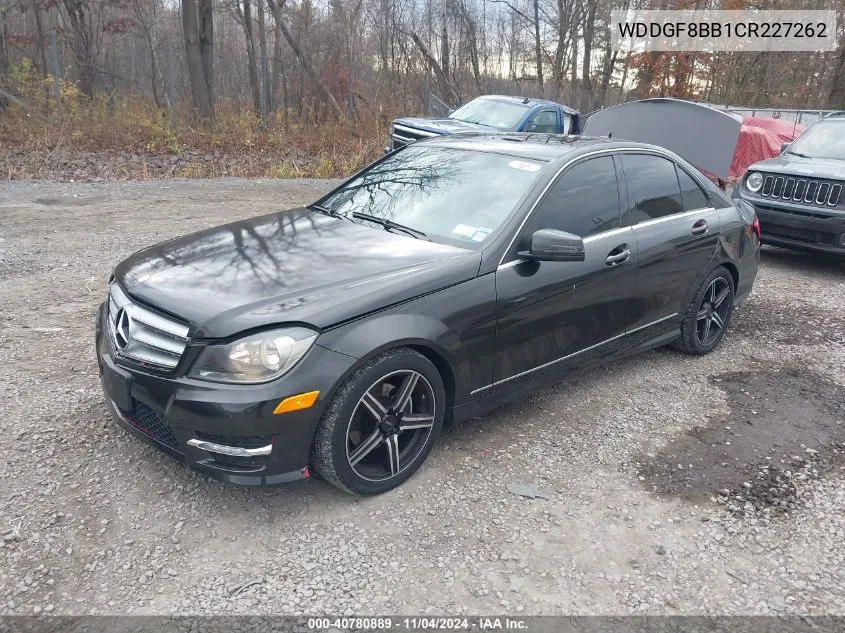 2012 Mercedes-Benz C 300 Luxury 4Matic/Sport 4Matic VIN: WDDGF8BB1CR227262 Lot: 40780889