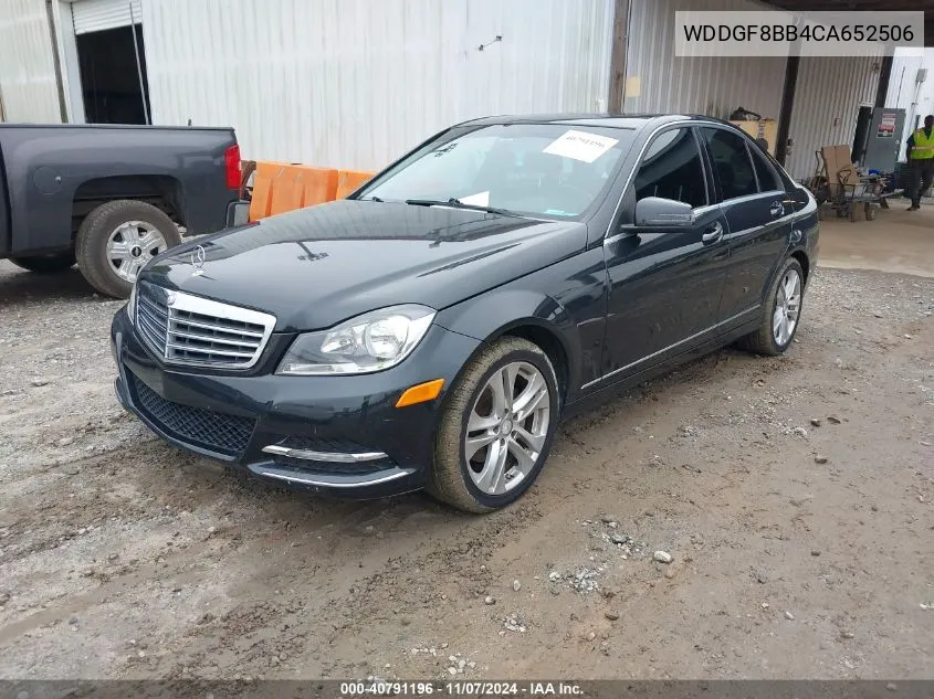 2012 Mercedes-Benz C 300 Luxury 4Matic/Sport 4Matic VIN: WDDGF8BB4CA652506 Lot: 40791196