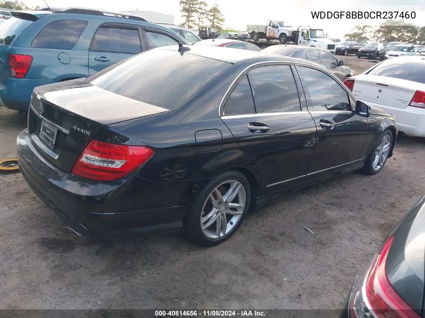 2012 Mercedes-Benz C 300 Luxury 4Matic/Sport 4Matic VIN: WDDGF8BB0CR237460 Lot: 40814656