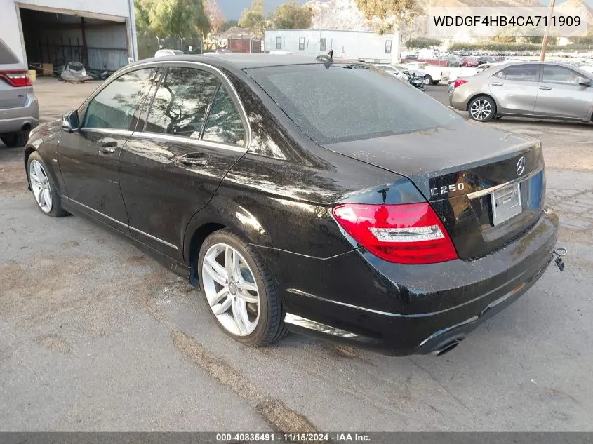 WDDGF4HB4CA711909 2012 Mercedes-Benz C 250