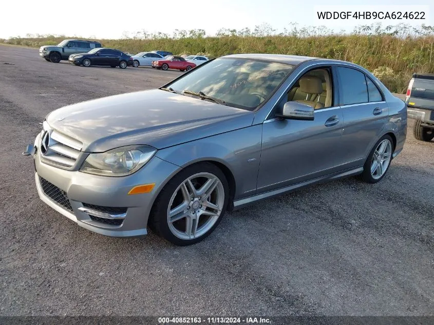 2012 Mercedes-Benz C 250 Luxury/Sport VIN: WDDGF4HB9CA624622 Lot: 40852163