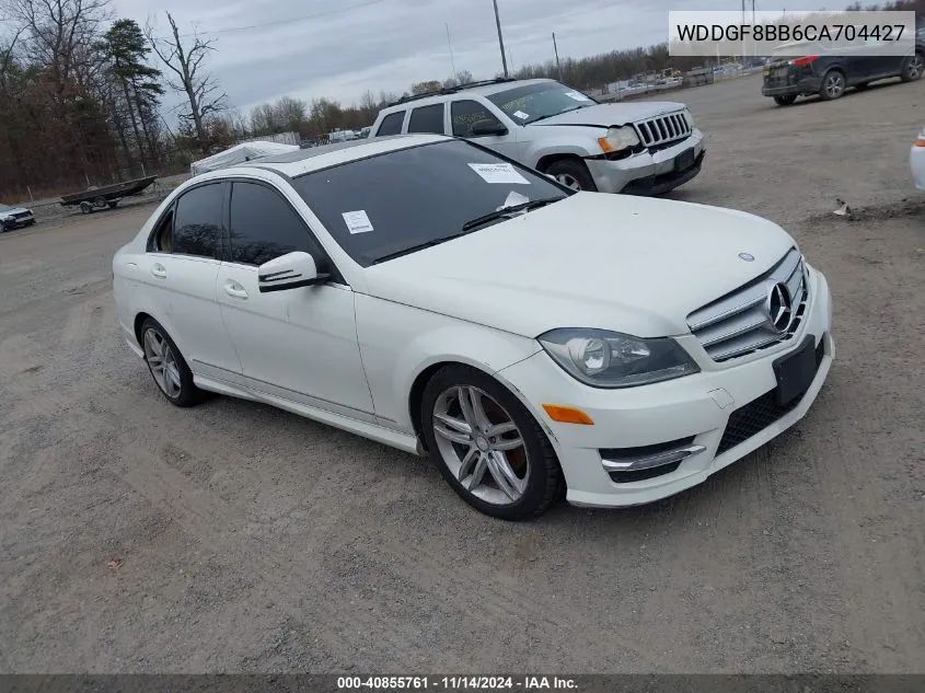 2012 Mercedes-Benz C 300 Luxury 4Matic/Sport 4Matic VIN: WDDGF8BB6CA704427 Lot: 40855761