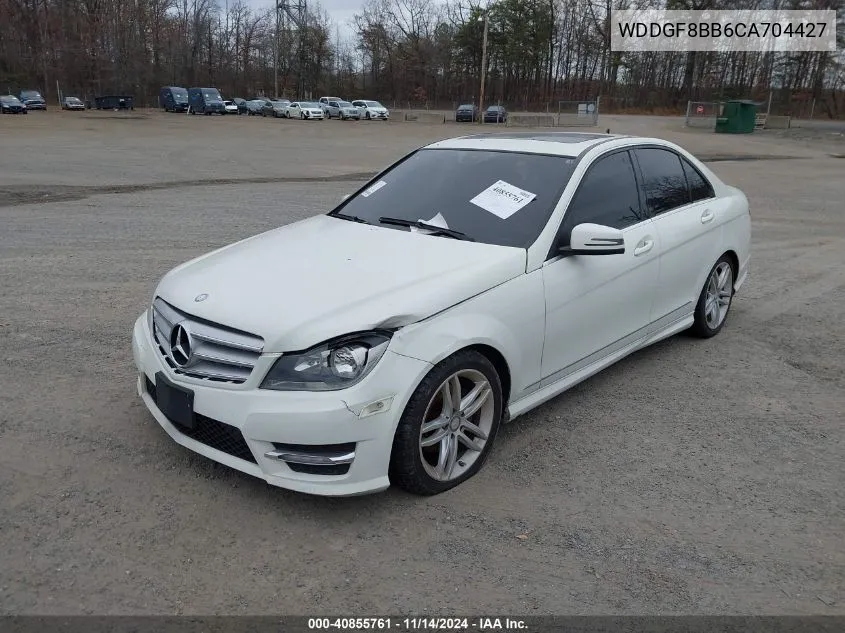 2012 Mercedes-Benz C 300 Luxury 4Matic/Sport 4Matic VIN: WDDGF8BB6CA704427 Lot: 40855761