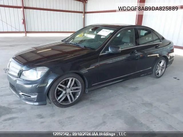 2013 Mercedes-Benz C-Class VIN: WDDGF8AB9DA825889 Lot: 12092342