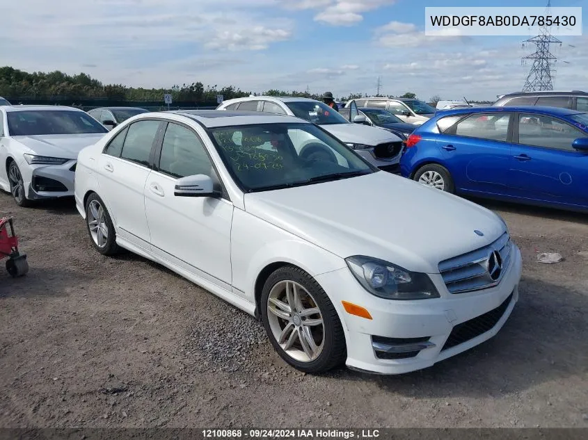 2013 Mercedes-Benz C 300 4Matic VIN: WDDGF8AB0DA785430 Lot: 12100868