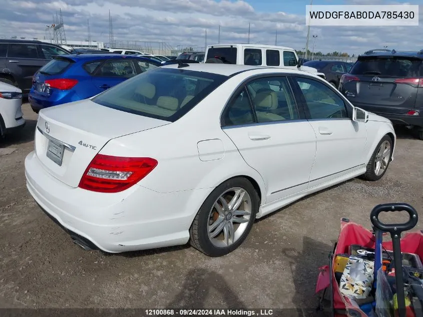 WDDGF8AB0DA785430 2013 Mercedes-Benz C 300 4Matic