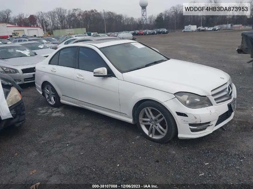 2013 Mercedes-Benz C-Class C 250 Luxury/C 250 Sport VIN: WDDGF4HB3DA873953 Lot: 38107088