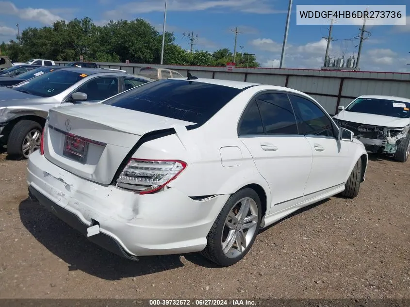 2013 Mercedes-Benz C 250 Luxury/Sport VIN: WDDGF4HB6DR273736 Lot: 39732572