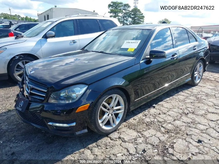 2013 Mercedes-Benz C 300 Luxury 4Matic/Sport 4Matic VIN: WDDGF8AB2DR247622 Lot: 39836933