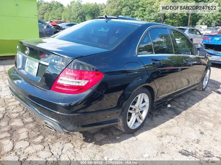 2013 Mercedes-Benz C 300 Luxury 4Matic/Sport 4Matic VIN: WDDGF8AB2DR247622 Lot: 39836933