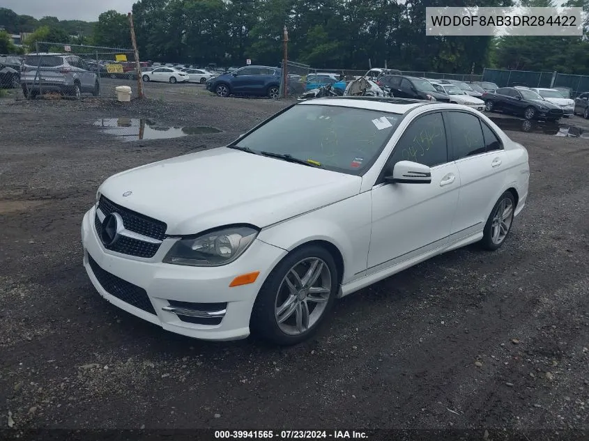 2013 Mercedes-Benz C 300 Luxury 4Matic/Sport 4Matic VIN: WDDGF8AB3DR284422 Lot: 39941565