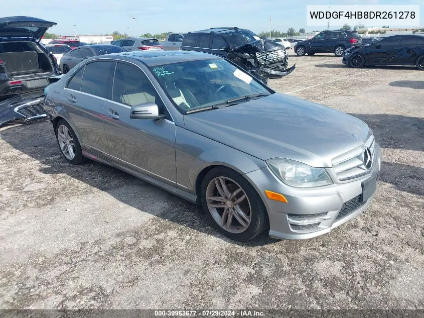 2013 Mercedes-Benz C 250 250 VIN: WDDGF4HB8DR261278 Lot: 39963677