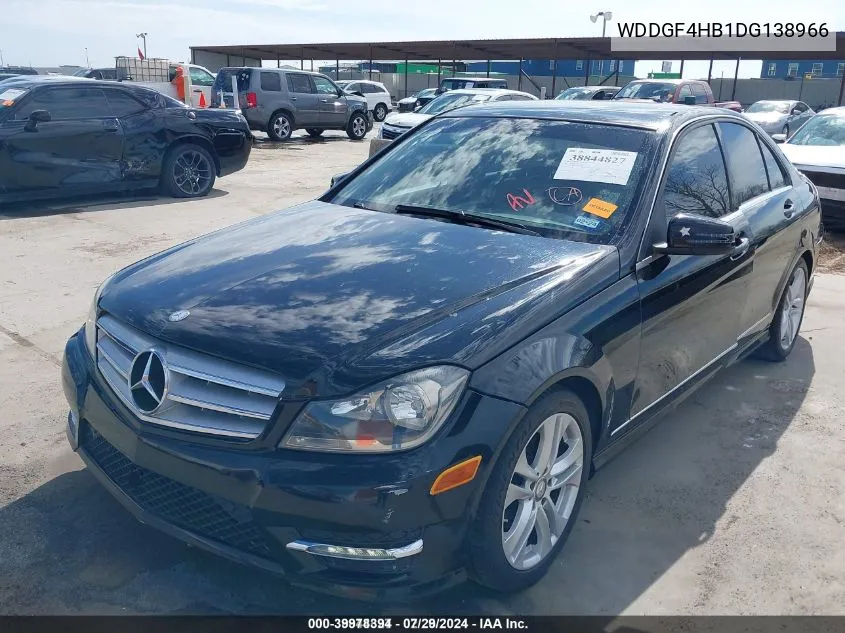 2013 Mercedes-Benz C 250 Luxury/Sport VIN: WDDGF4HB1DG138966 Lot: 39978394