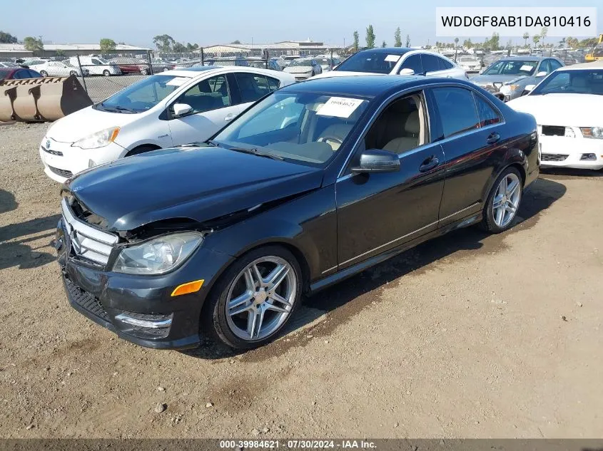 2013 Mercedes-Benz C 300 Luxury 4Matic/Sport 4Matic VIN: WDDGF8AB1DA810416 Lot: 39984621