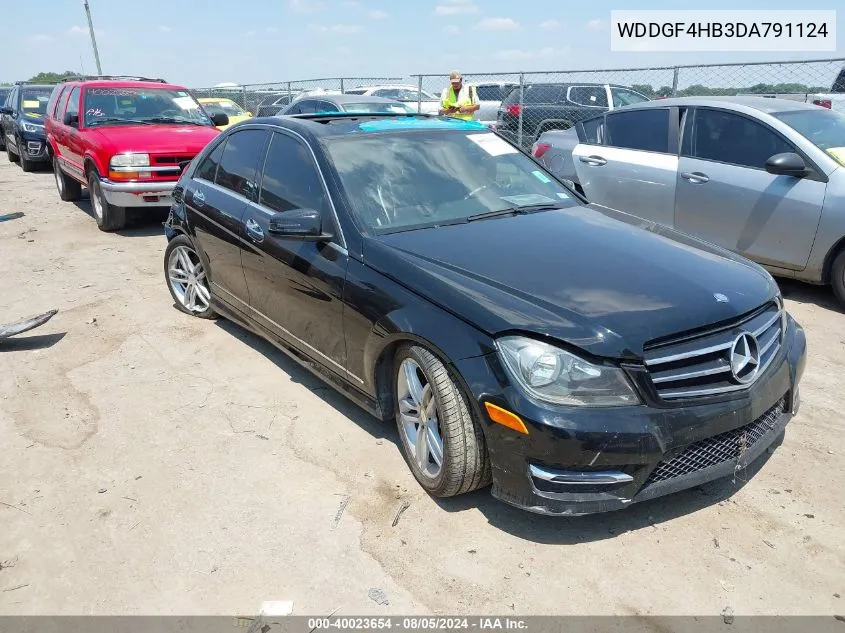 2013 Mercedes-Benz C 250 Luxury/Sport VIN: WDDGF4HB3DA791124 Lot: 40023654