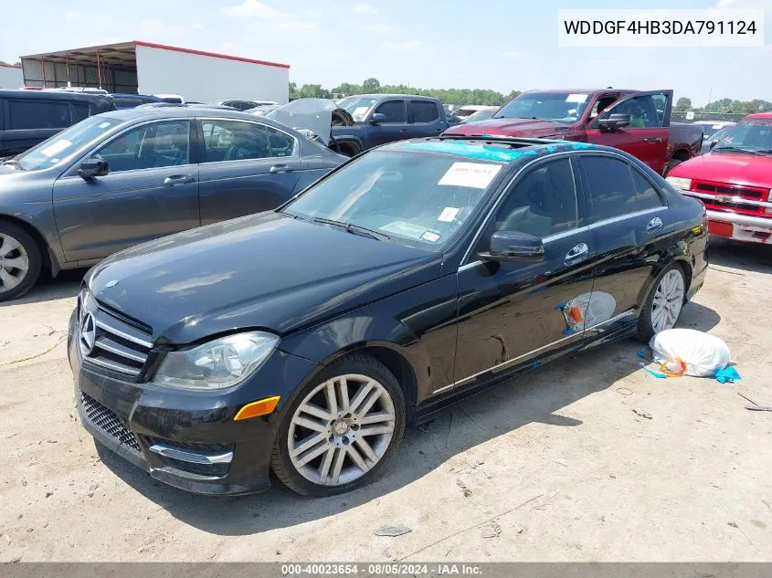 2013 Mercedes-Benz C 250 Luxury/Sport VIN: WDDGF4HB3DA791124 Lot: 40023654