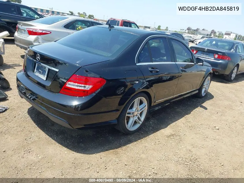 2013 Mercedes-Benz C 250 Luxury/Sport VIN: WDDGF4HB2DA845819 Lot: 40070495