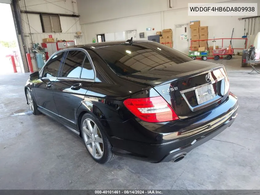 2013 Mercedes-Benz C 250 Luxury/Sport VIN: WDDGF4HB6DA809938 Lot: 40101461