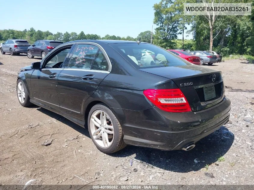 2013 Mercedes-Benz C 300 Luxury 4Matic/Sport 4Matic VIN: WDDGF8AB2DA835261 Lot: 40195052