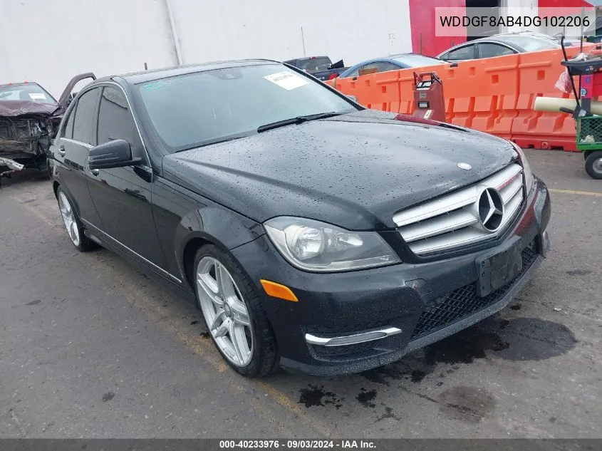 2013 Mercedes-Benz C 300 Luxury 4Matic/Sport 4Matic VIN: WDDGF8AB4DG102206 Lot: 40233976