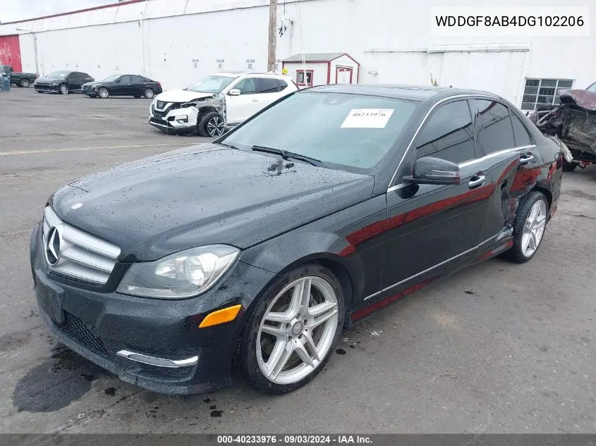 2013 Mercedes-Benz C 300 Luxury 4Matic/Sport 4Matic VIN: WDDGF8AB4DG102206 Lot: 40233976