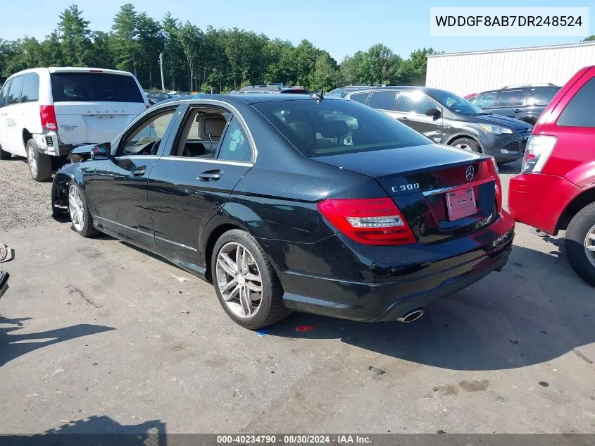 2013 Mercedes-Benz C 300 Luxury 4Matic/Sport 4Matic VIN: WDDGF8AB7DR248524 Lot: 40234790