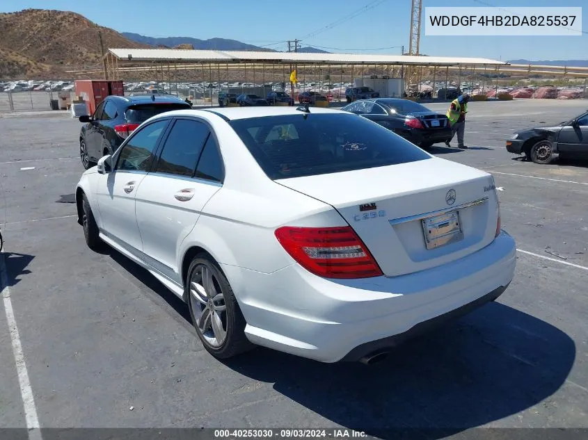 2013 Mercedes-Benz C 250 Luxury/Sport VIN: WDDGF4HB2DA825537 Lot: 40253030