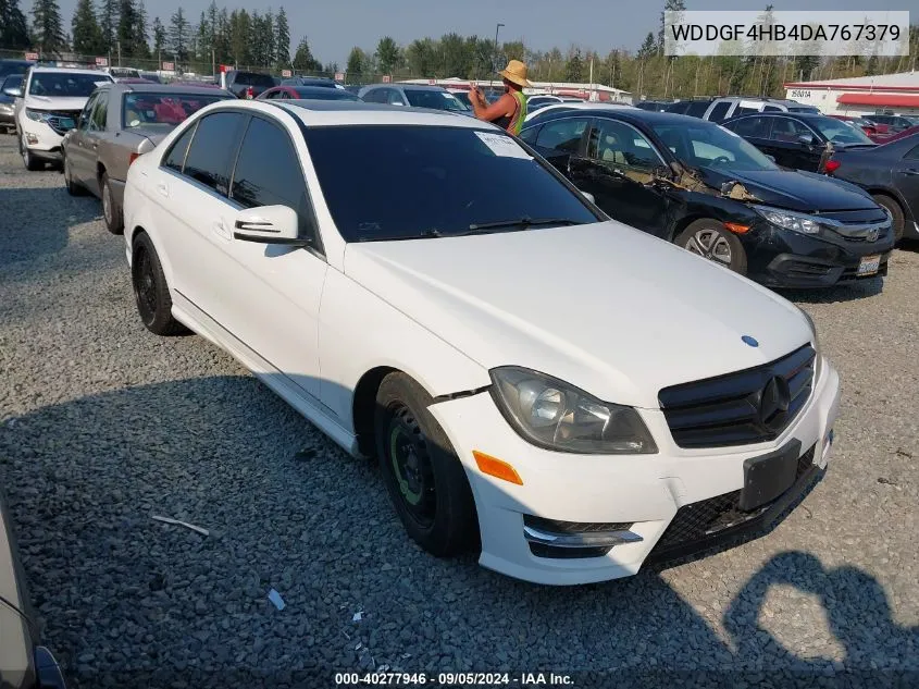 2013 Mercedes-Benz C 250 Luxury/Sport VIN: WDDGF4HB4DA767379 Lot: 40277946