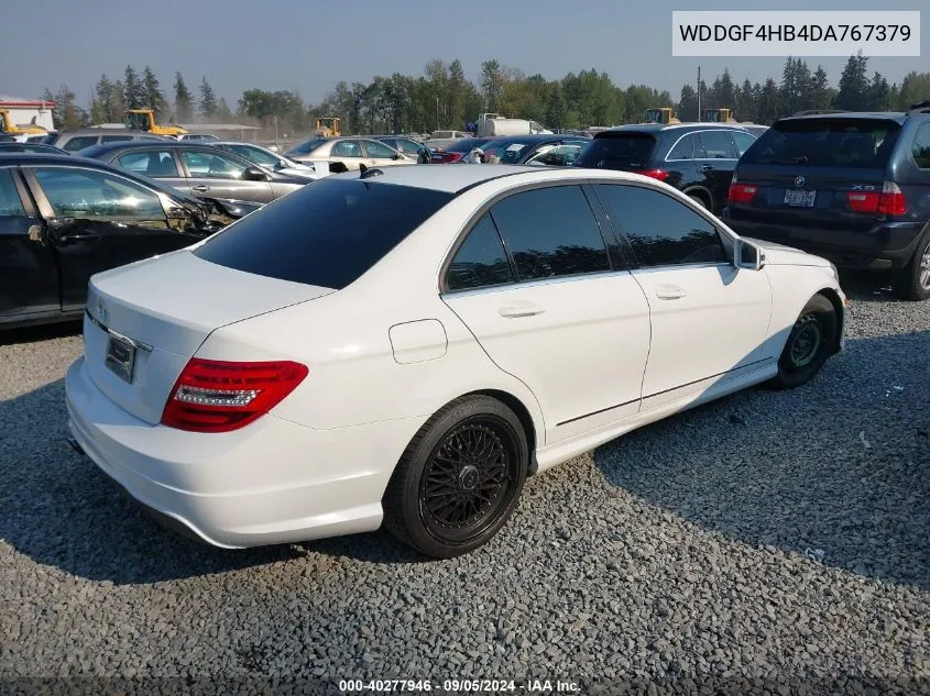 2013 Mercedes-Benz C 250 Luxury/Sport VIN: WDDGF4HB4DA767379 Lot: 40277946