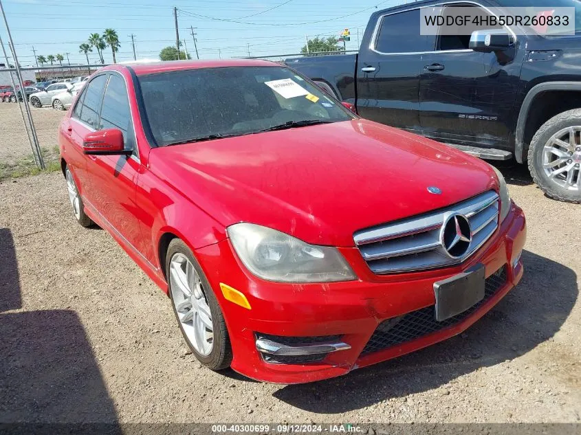 2013 Mercedes-Benz C 250 Luxury/Sport VIN: WDDGF4HB5DR260833 Lot: 40300699