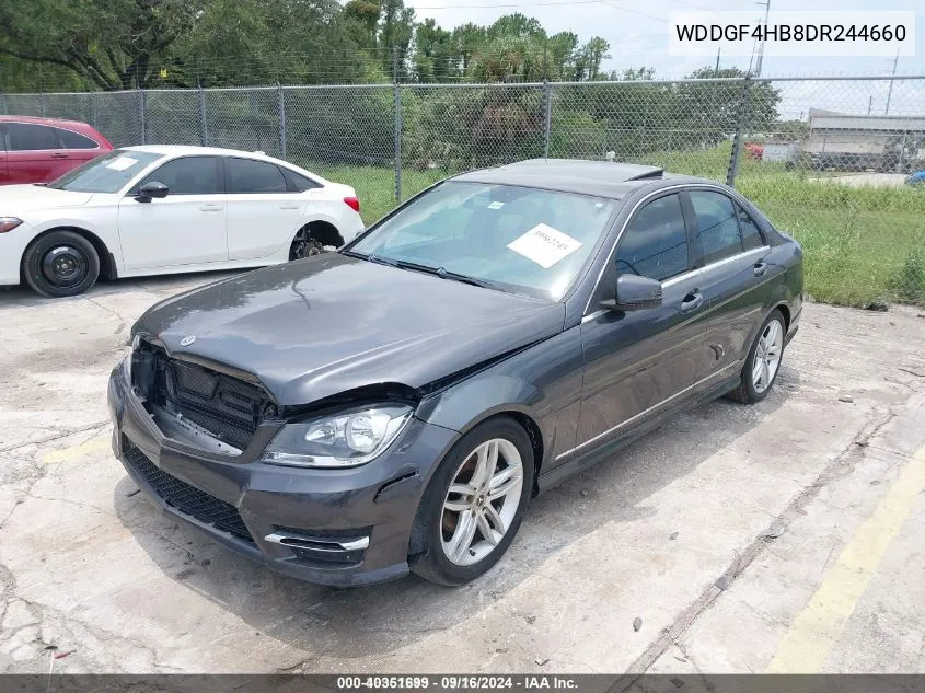 2013 Mercedes-Benz C 250 VIN: WDDGF4HB8DR244660 Lot: 40351699