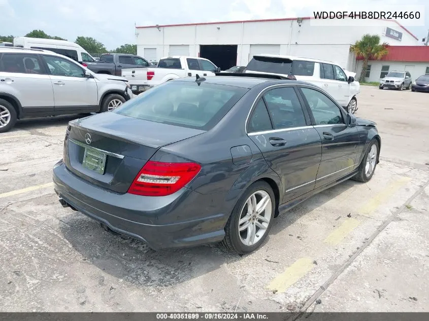 2013 Mercedes-Benz C 250 VIN: WDDGF4HB8DR244660 Lot: 40351699